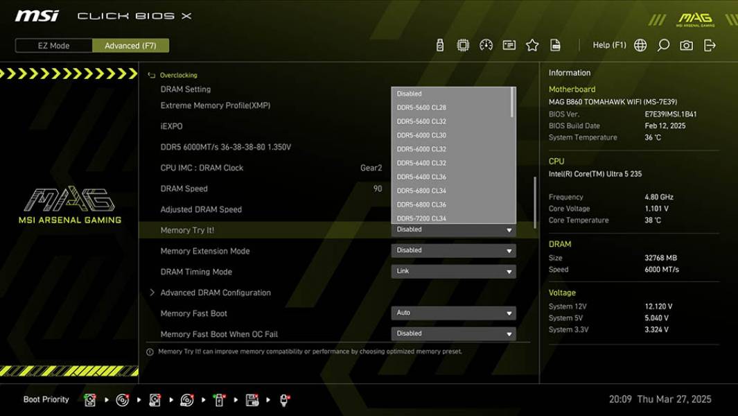 MSI MAG B860 TOMAHAWK WIFI-5